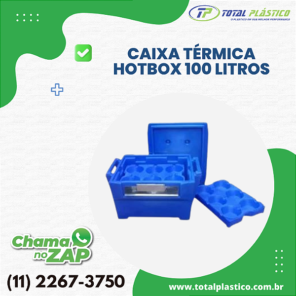 CAIXA TÉRMICA HOTBOX 100 LITROS