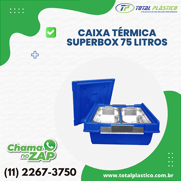 CAIXA TÉRMICA SUPERBOX 75 LITROS