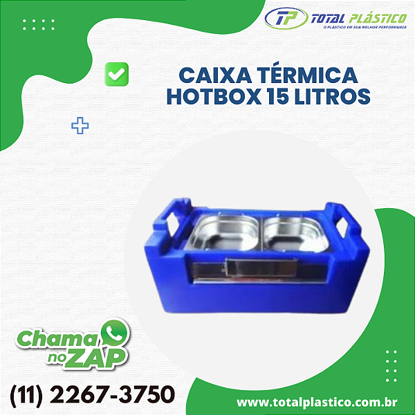 CAIXA TÉRMICA HOTBOX 15 LITROS