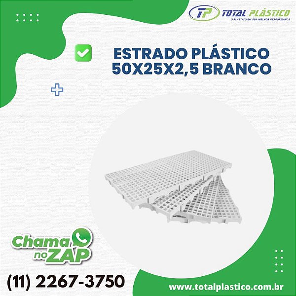 ESTRADO PLÁSTICO 50x25x2.5CM