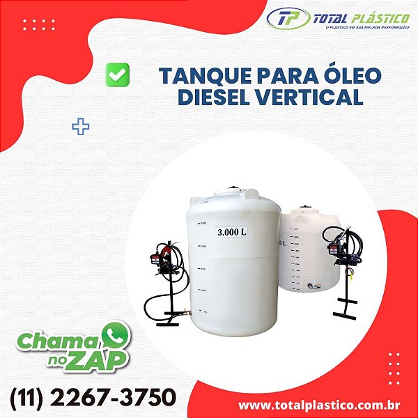 TANQUE PARA ÓLEO DIESEL VERTICAL