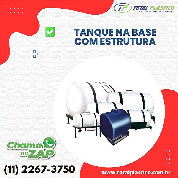TANQUE NA BASE COM ESTRUTURA