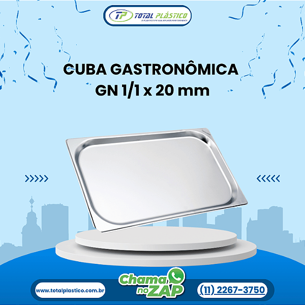 CUBA GASTRONÔMICA GN 1/1 x 20 mm
