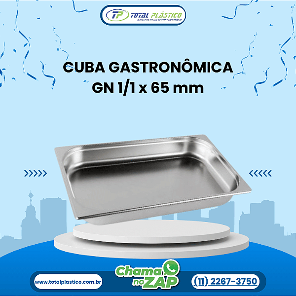 CUBA GASTRONÔMICA GN 1/1 x 65 mm