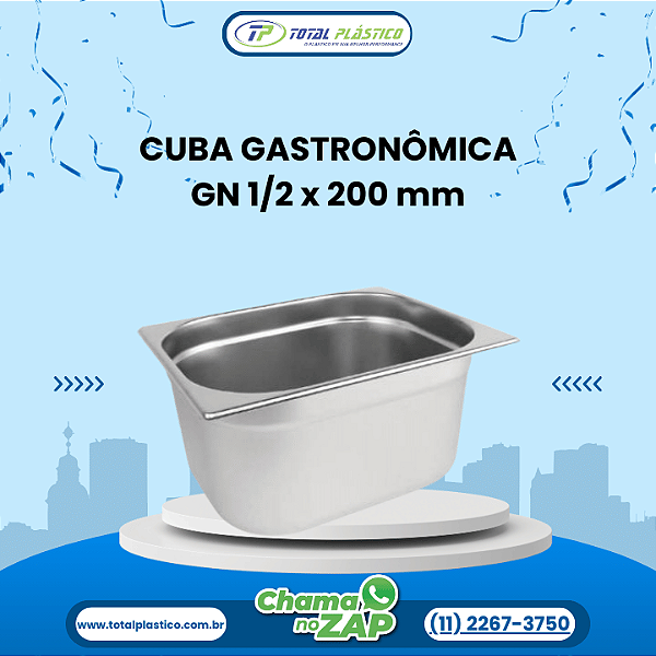 CUBA GASTRONÔMICA GN 1/2 x 200 mm