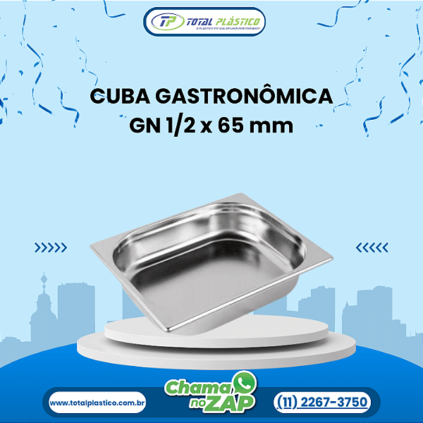 CUBA GASTRONÔMICA GN 1/2 x 65 mm
