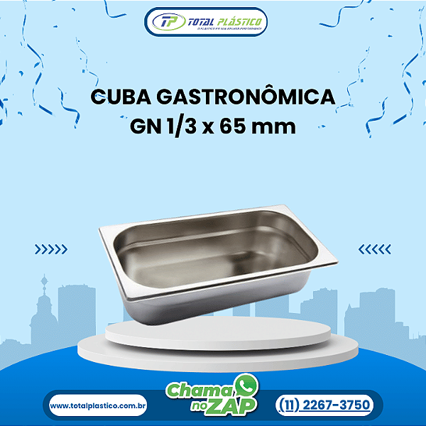 CUBA GASTRONÔMICA GN 1/3 x 65 mm
