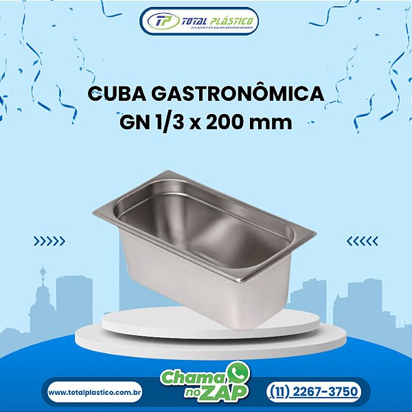 CUBA GASTRONÔMICA GN 1/3 x 200 mm