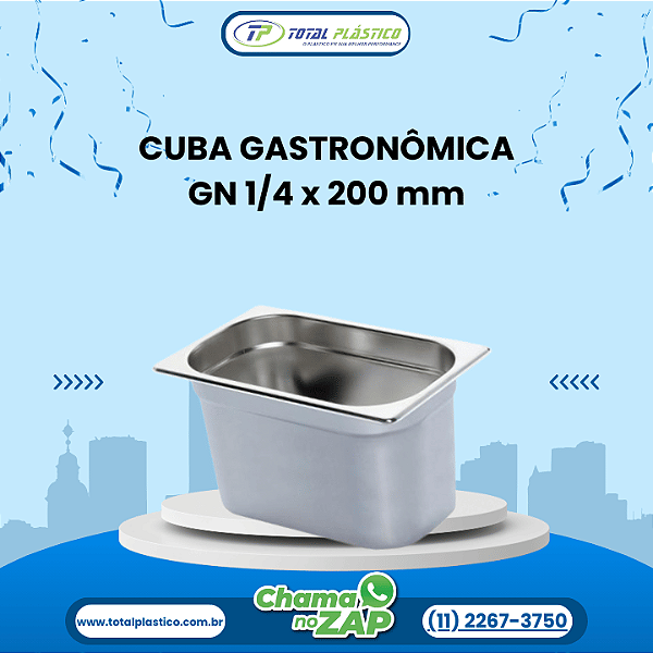 CUBA GASTRONÔMICA GN 1/4 x 200 mm