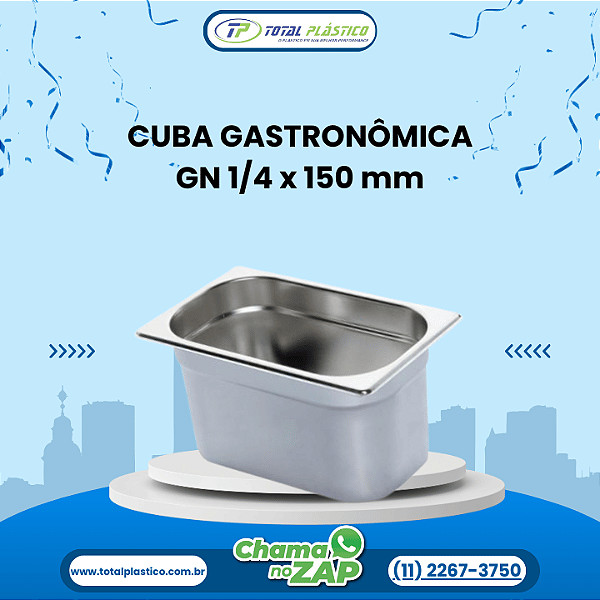 CUBA GASTRONÔMICA GN 1/4 x 150 mm