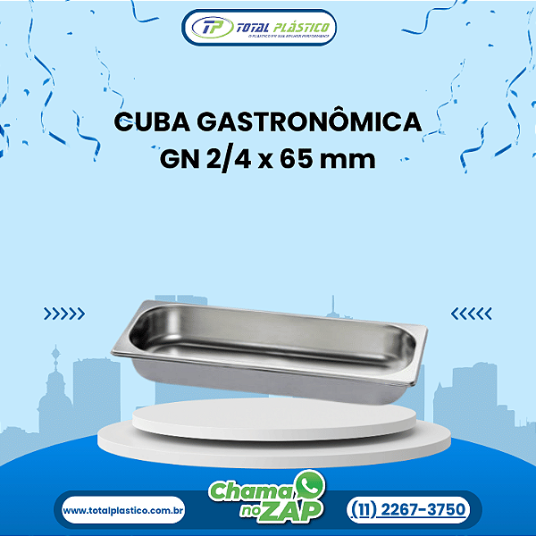 CUBA GASTRONÔMICA GN 2/4 x 65 mm