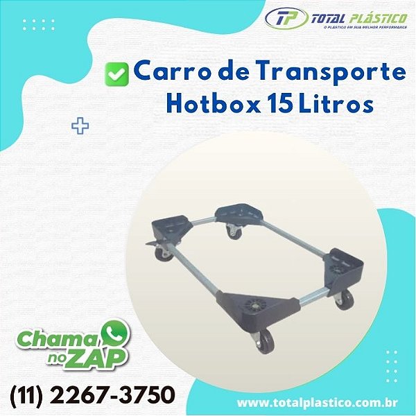 Carrinho de Transporte para Caixas Térmicas Hotbox 15 Litros