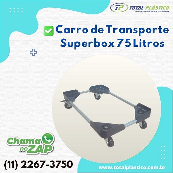 Carrinho de Transporte para Caixas Térmicas Superbox 75 Litros