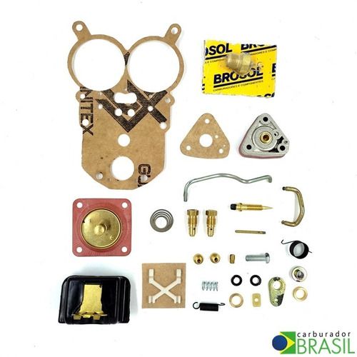 Kit de Reparos Original Brosol Carburador Solex H 34 SEIE Opala Caravan Utilitários 6 Cilindros