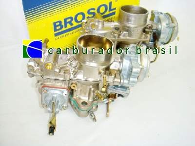Par de Carburadores Novos Originais Brosol  Modelo Solex H 32 PDSI 2/3 Kombi 1600 Álcool