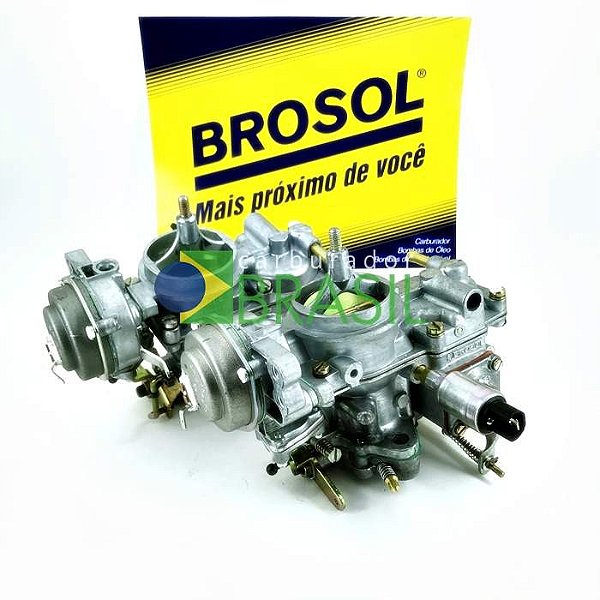 Par de Carburadores Novos Originais Brosol Modelo Solex H 32 PDSI 2/3 Fusca Brasília Kombi 1600 Gasolina