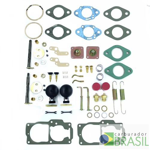 Kit de Reparos para Carburador Solex H 32 PDSI 2/3 Variant TL TC 1600 Gasolina Tampa com 06 furos.