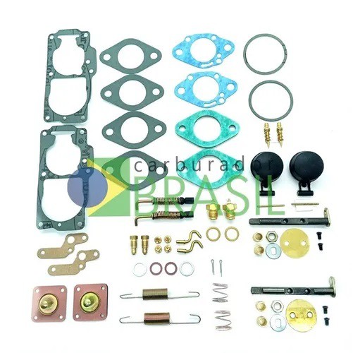 Kit de Reparos para Carburador Solex H 32 PDSI 2/3 Fusca Itamar 1600 Gasolina