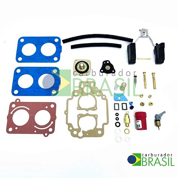 Kit de Reparos para Carburador Weber 495 TLDZ Volkswagen Gol Voyage Parati Saveiro Santana Quantum Motor AP 1.6 Álcool e Gasolina