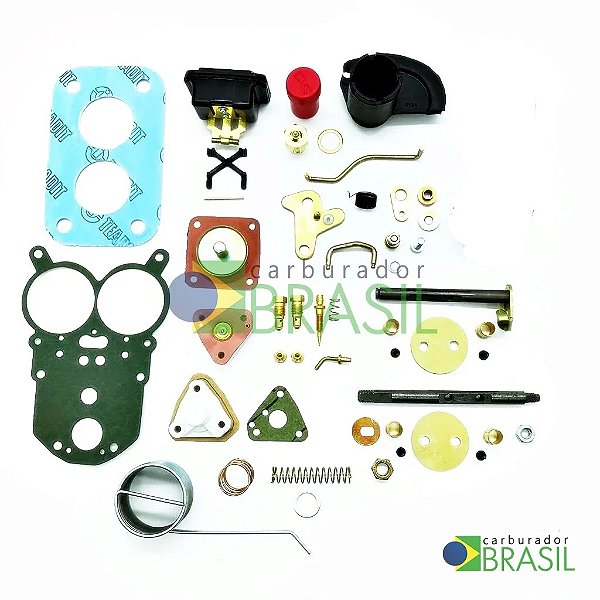 Kit de Reparos Completo para Carburador Solex H 34 SEIE Opala Caravan e Utilitários Motor 4 Cilindros Álcool