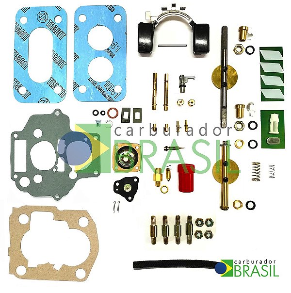 Kit de Reparos para Carburador Weber 460 Ford Escort Del Rey Belina Verona Pampa Motor CHT 1.6 Álcool e Gasolina