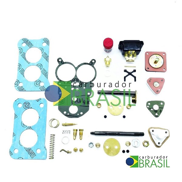 Kit de Reparos Completo para Carburador Solex H 34 SEIE Maverick Motor 2.3 OHC Gasolina
