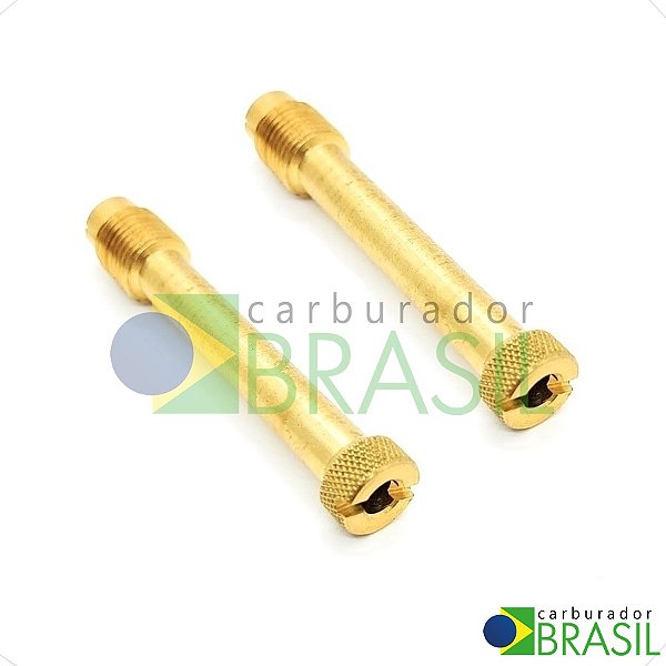 Par de Porta Tubo Misturador para Carburador Weber 40 44 48 IDF Alto