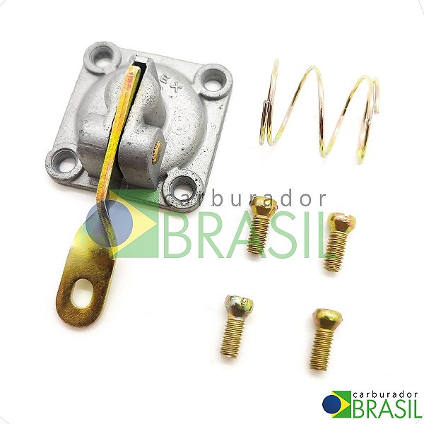 Tampa do Diafragma de Aceleração Original Solex Restaurado para Carburador Brosol H 32 PDSI 2/3 Fusca Brasília Kombi Variant
