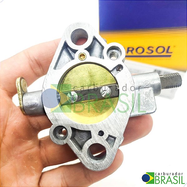Base Completa Lado Esquerdo do Carburador Brosol Solex H 32 PDSI Fusca Brasília Kombi