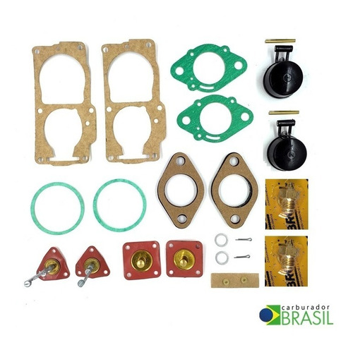 Kit de Reparos Original Brosol para Carburador de Fusca Brasília Kombi Solex H 32 PDSIT