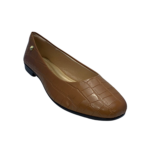 Sapatilha Feminina Crocodilo Ambar - LightGel (5214695)