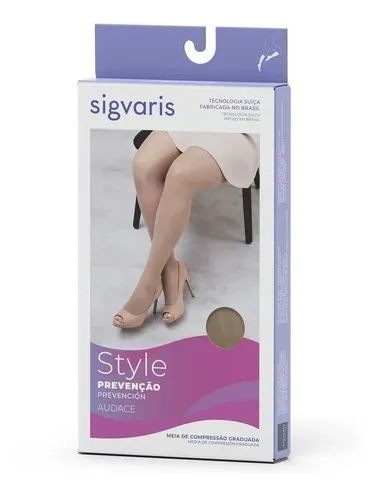 Meia de Compressão 3/4 15-20mmHg - Sigvaris Audace