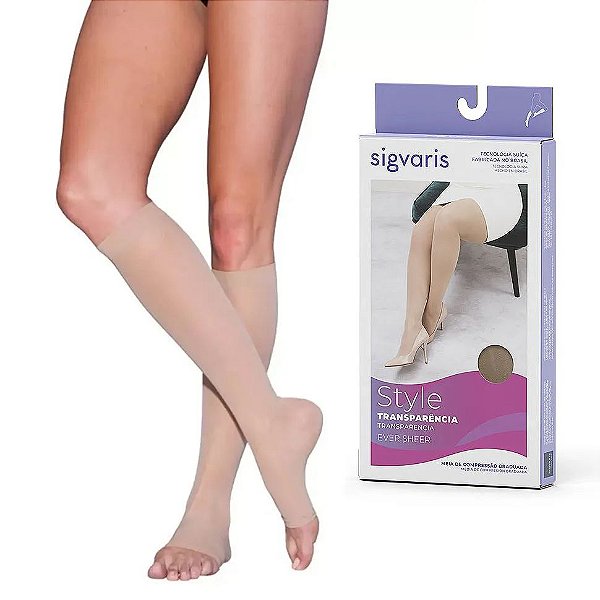 Meia de Compressão 3/4 20-30mmHg - Sigvaris Ever Sheer