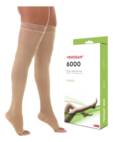 MEIA COMPRESS 7/8 MEIA COXA 20-30 VENOSAN 6000 PE ABERTO