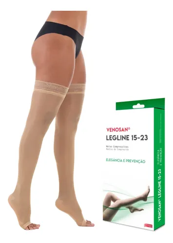 MEIA COMPRESS 7/8 MEIA COXA 15-23 VENOSAN LEGLINE PE ABERTO