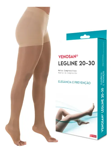 MEIA COMPRESS 20-30 MEIA CALÇA VENOSAN LEGLINE PE ABERTO