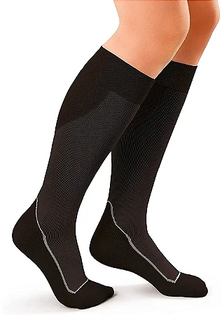 Meia Esportiva Jobst 20-30 mmHg Cor: Preto