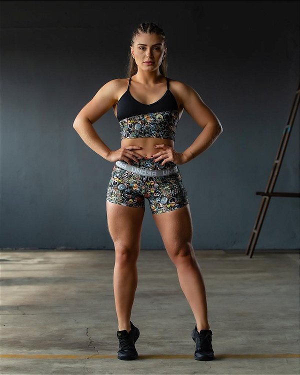 Shorts Fit Estampado Cristal