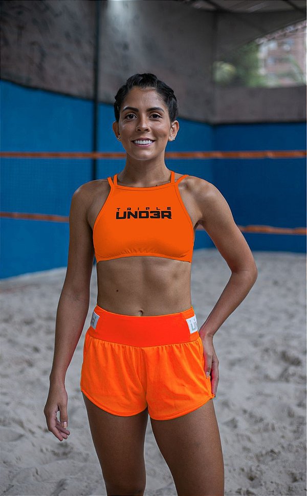 Shorts Fluity Laranja Neon