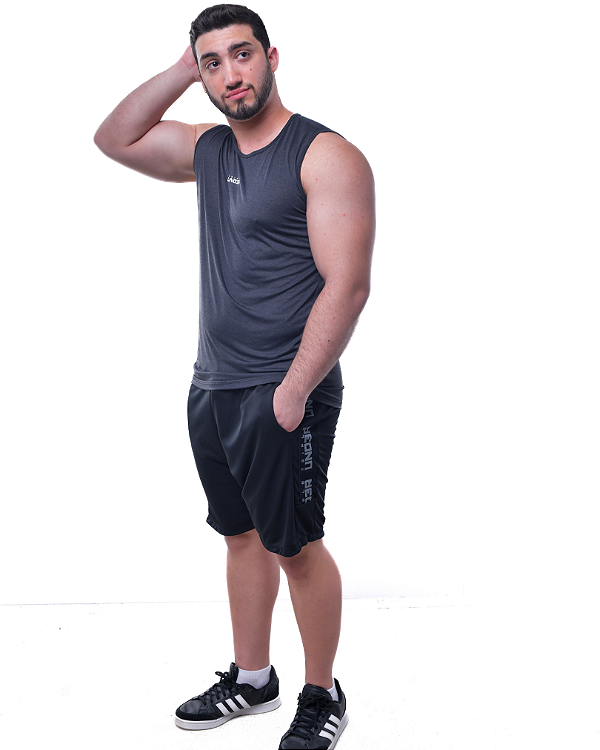 Regatão Masculino Effect Triple Under Midi Central Preto