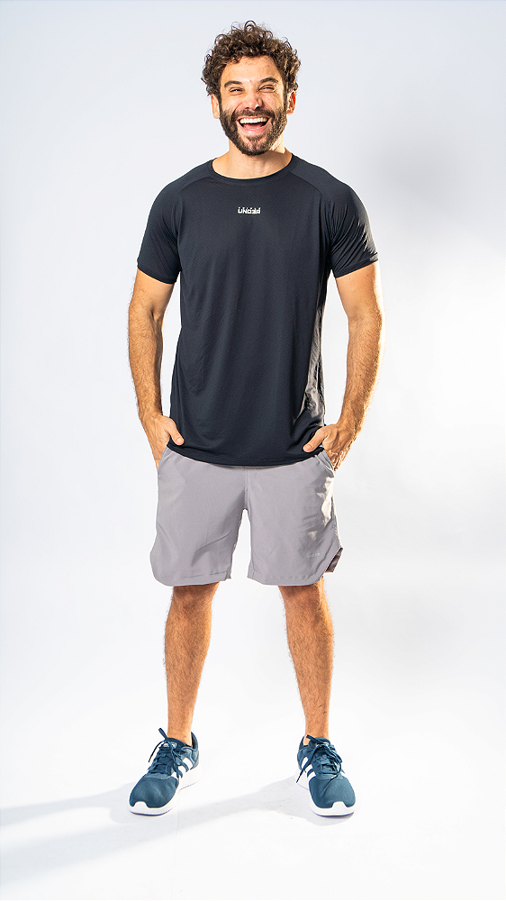 Bermuda Fit Masculina Cinza
