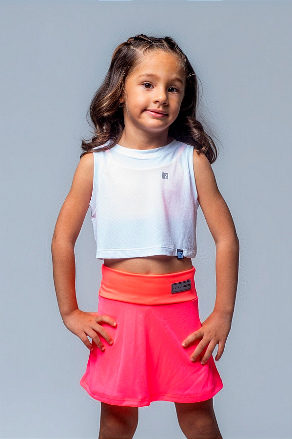 Cropped Basic Infantil Branco