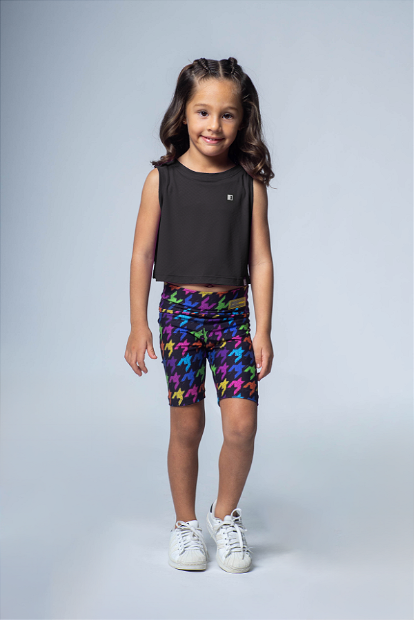 Cropped Basic Infantil Preto