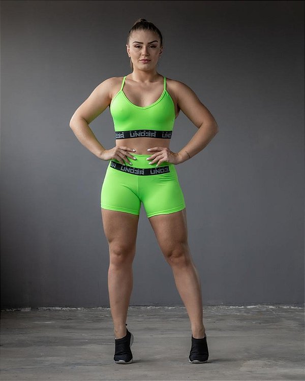 Top Box Duas Cores Verde Neon e Preto