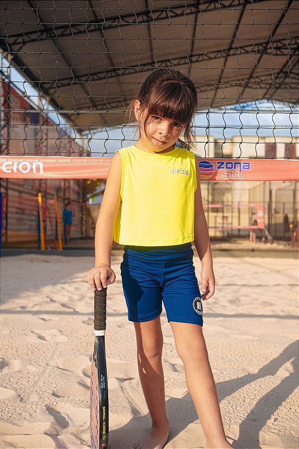 Cropped Basic Infantil Citrus Triple Under