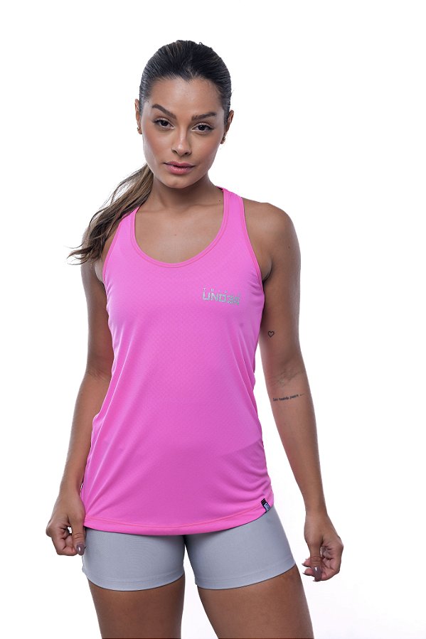Regata Feminina Basic Rosa Chiclete