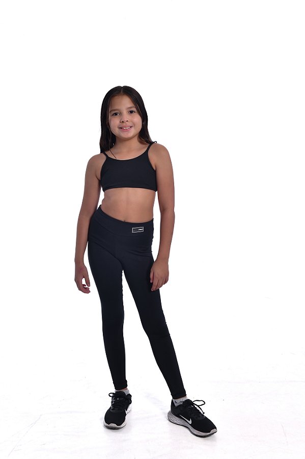 Top Lótus Infantil Preto