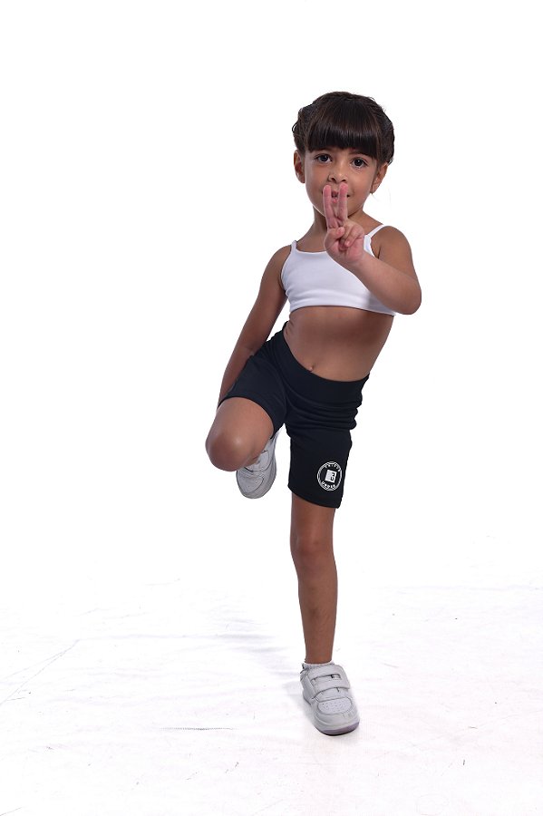 Shorts Helen Infantil Preto