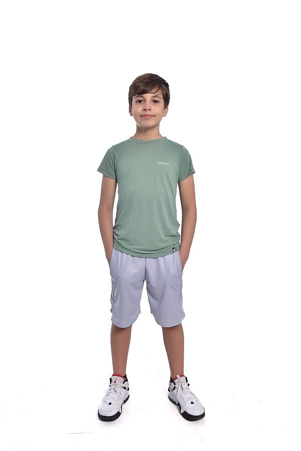 Bermuda Box Infantil Cinza