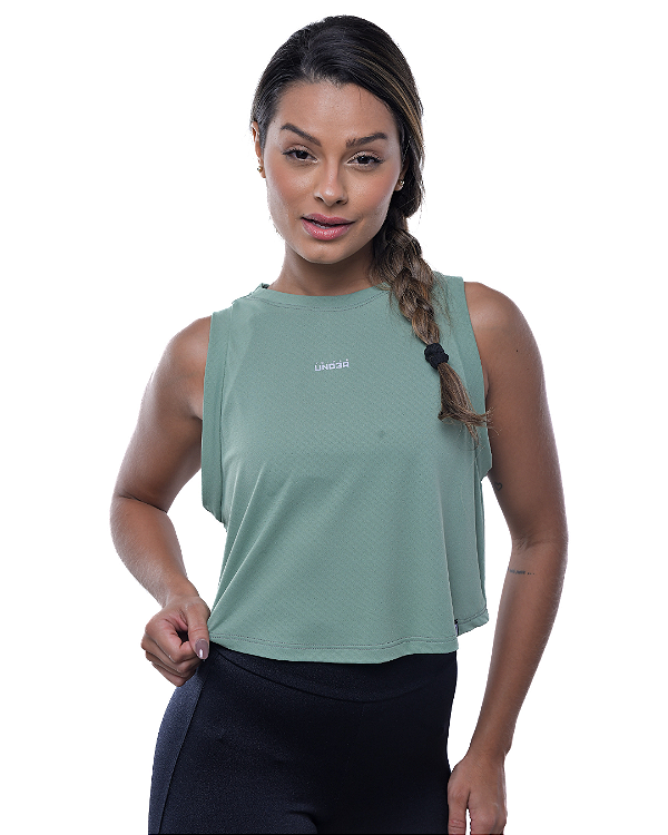 Cropped Basic Verde Oliva Midi Central